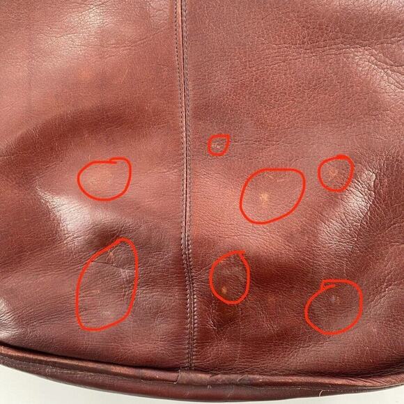 VTG Frye Messenger Briefcase Distress Leather Bag Brown Handle‎ Adjustable Strap - Picture 8 of 11